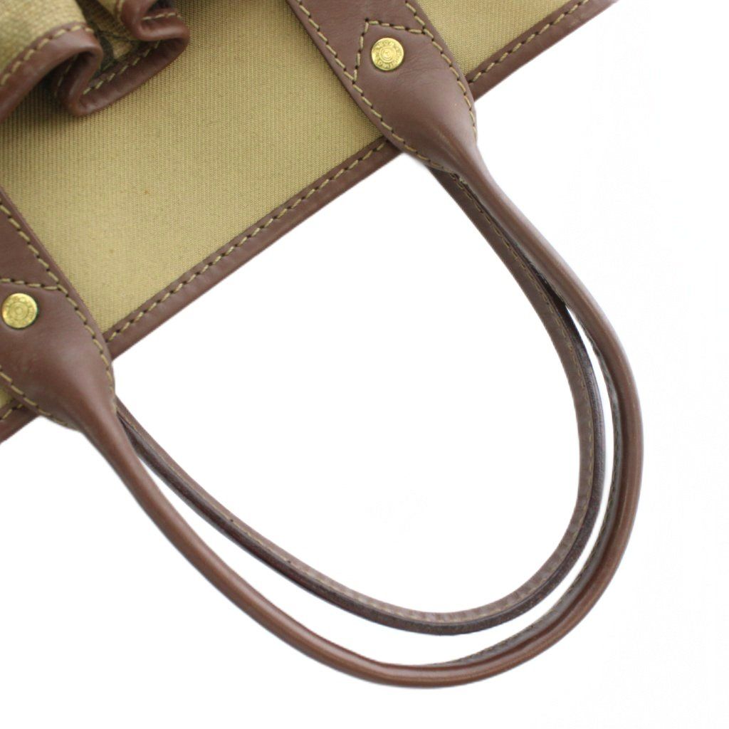⭐極美品⭐HUNTING WORLD トートバッグ カーキ　キャンバス×レザー ⭐極美品⭐HUNTING WORLD トートバッグ カーキ キャンバス×レザー バッグ