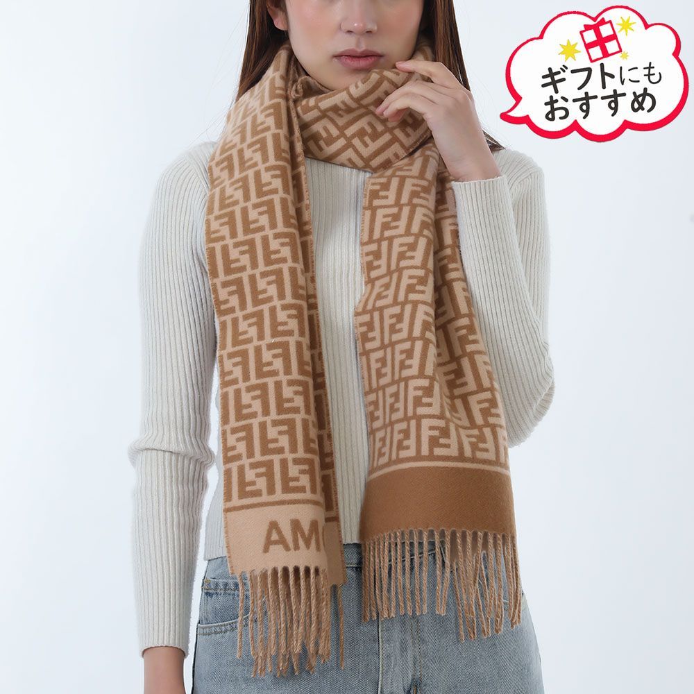 新品 FENDI フェンディ FENDI FXT113 AQCW F0QB FF キャメルウール