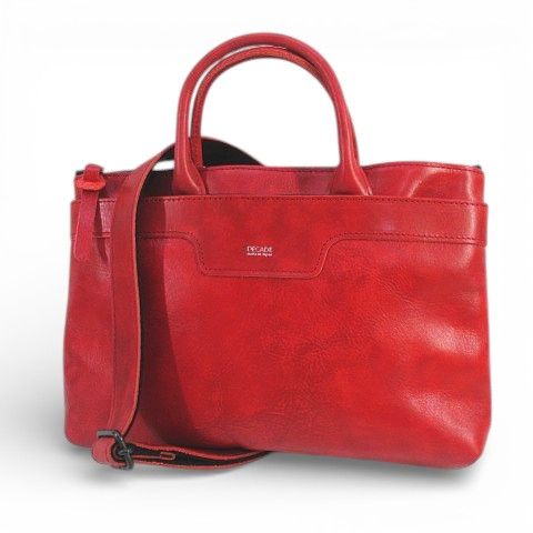 ディケイド DECADE トートバッグ ハンド ショルダー バッグ レッド 赤 レザー 日本製 DCD-01213