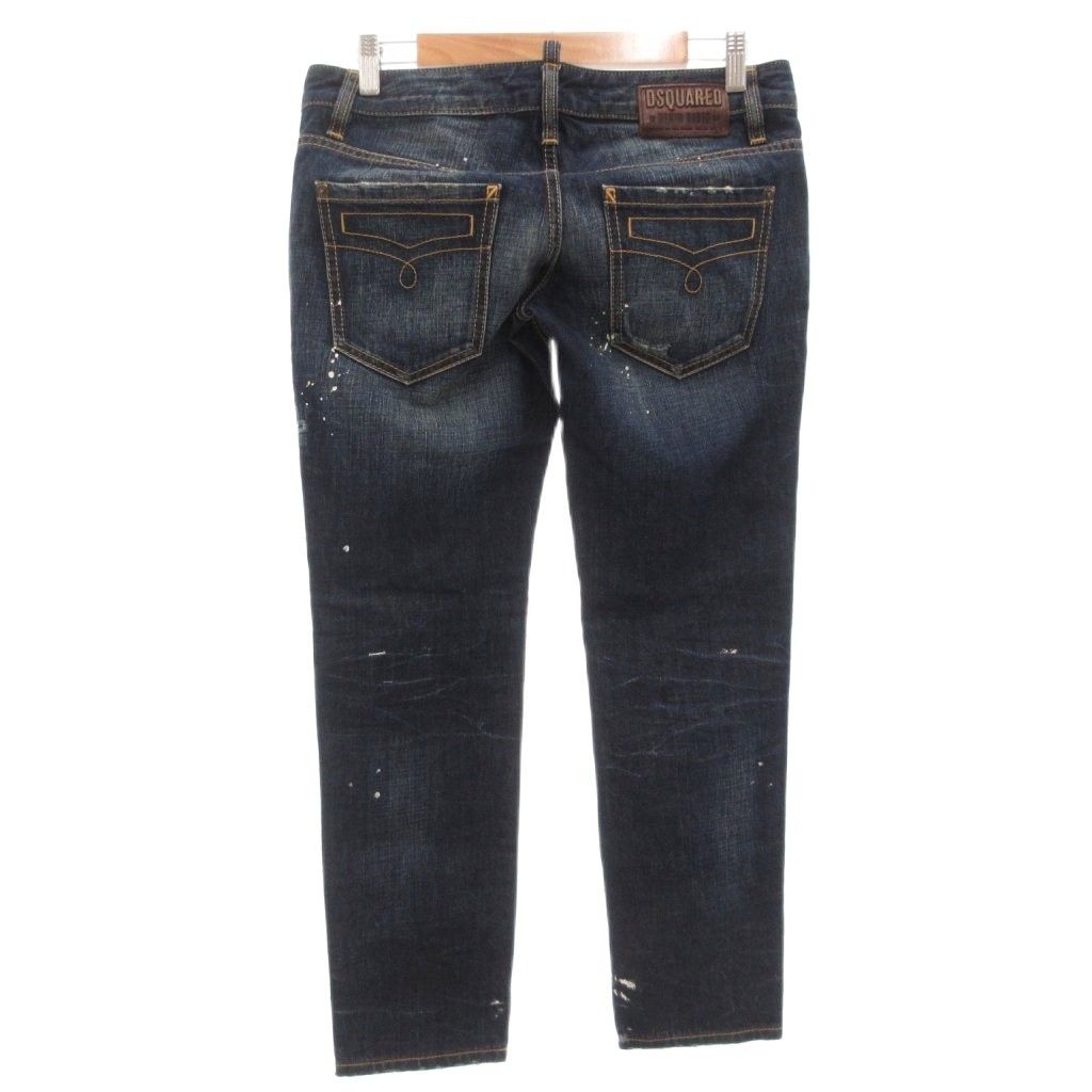 【中古】ディースクエアード DSQUARED2 SKATER JEAN デニムパンツ ジーンズ テーパード 42 XS ダークインディゴ ディースクエアード DSQUARED2 SKATER JEAN デニムパンツ ジーンズ