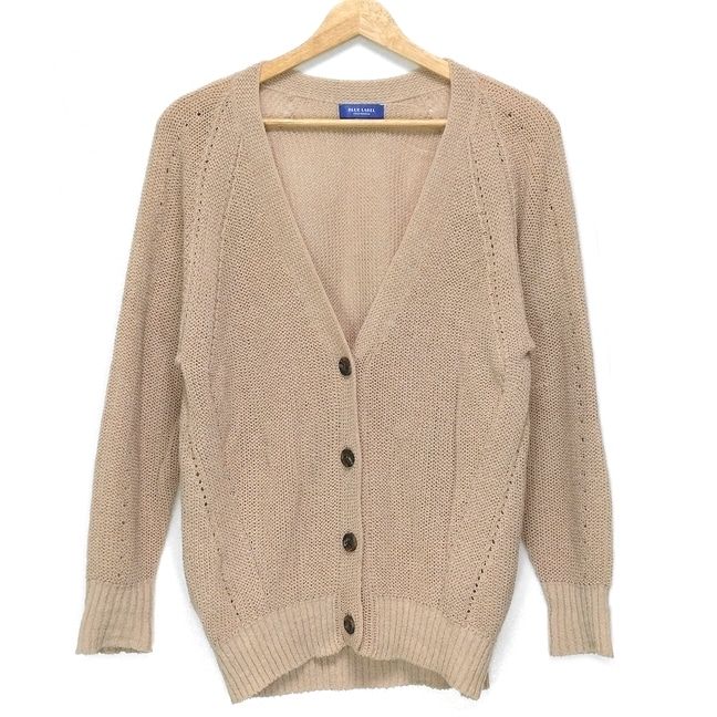 BLUE LABEL ブルーレーベルクレストブリッジ カーディガン サイズ38 M レディース - ベージュ 長袖