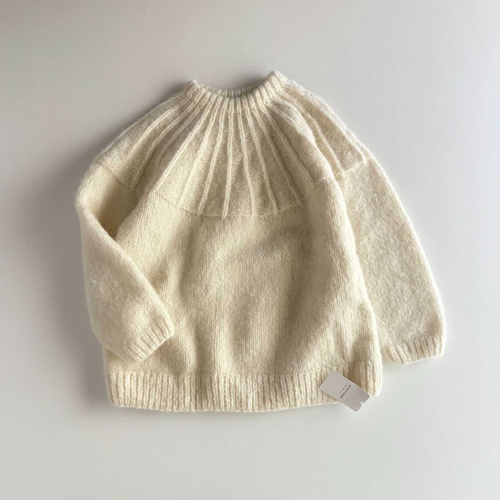 タグ付き♥ | JOURNAL STANDARD relume ジャーナルスタンダード レリューム ネパール製 ウール混 ハンドニット 求心編み プルオーバー ニット レディース F フリーサイズ ナチュラル クリーム 毛