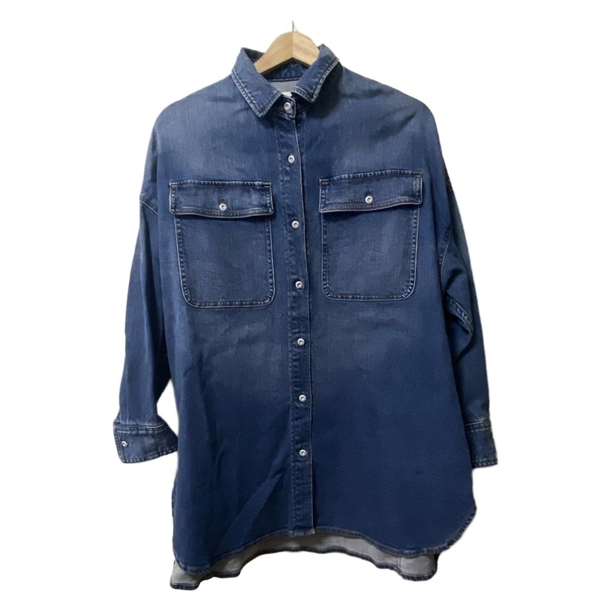 HealthyDENIM ヘルシーデニム 長袖シャツブラウス サイズ0 XS レディース - ブルー デニム