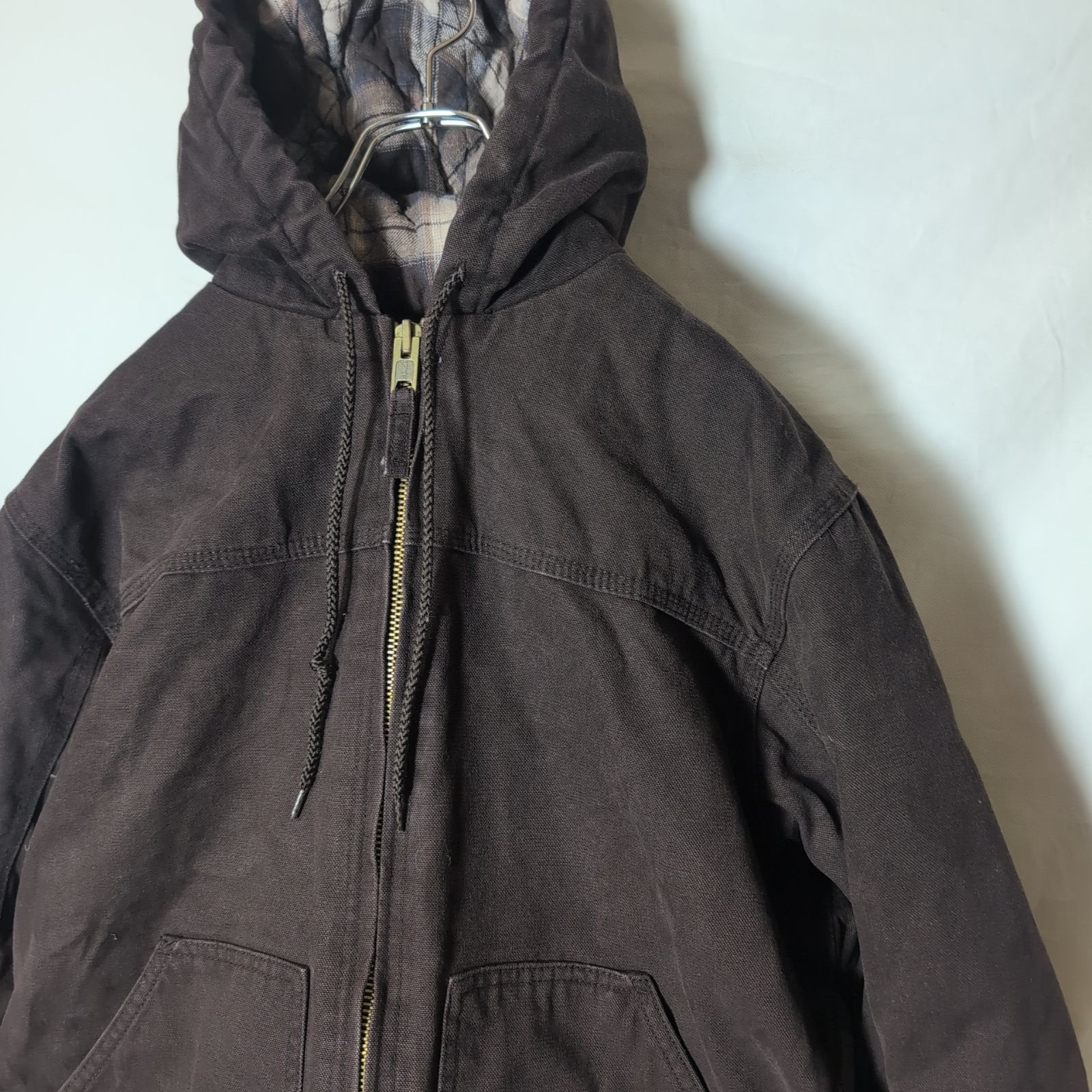 裏地チェック柄