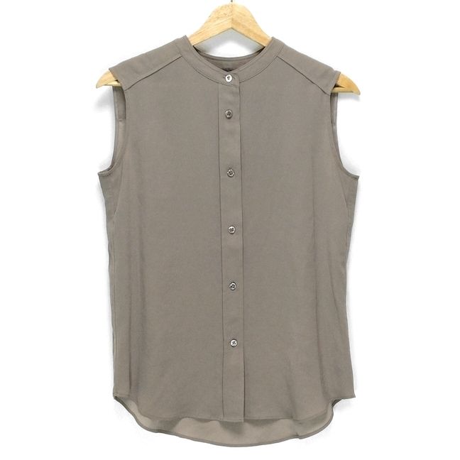 BEIGE ベイジ ノースリーブシャツブラウス サイズ4 XL レディース - グレーベージュ