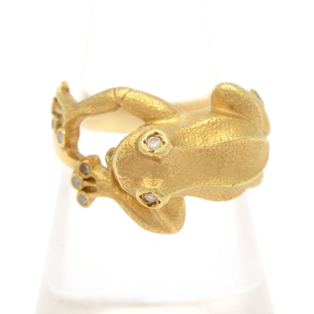 Unbranded ノーブランド リング K 18 YG×ダイヤモンド 総重量 6.3 g|0.06刻印