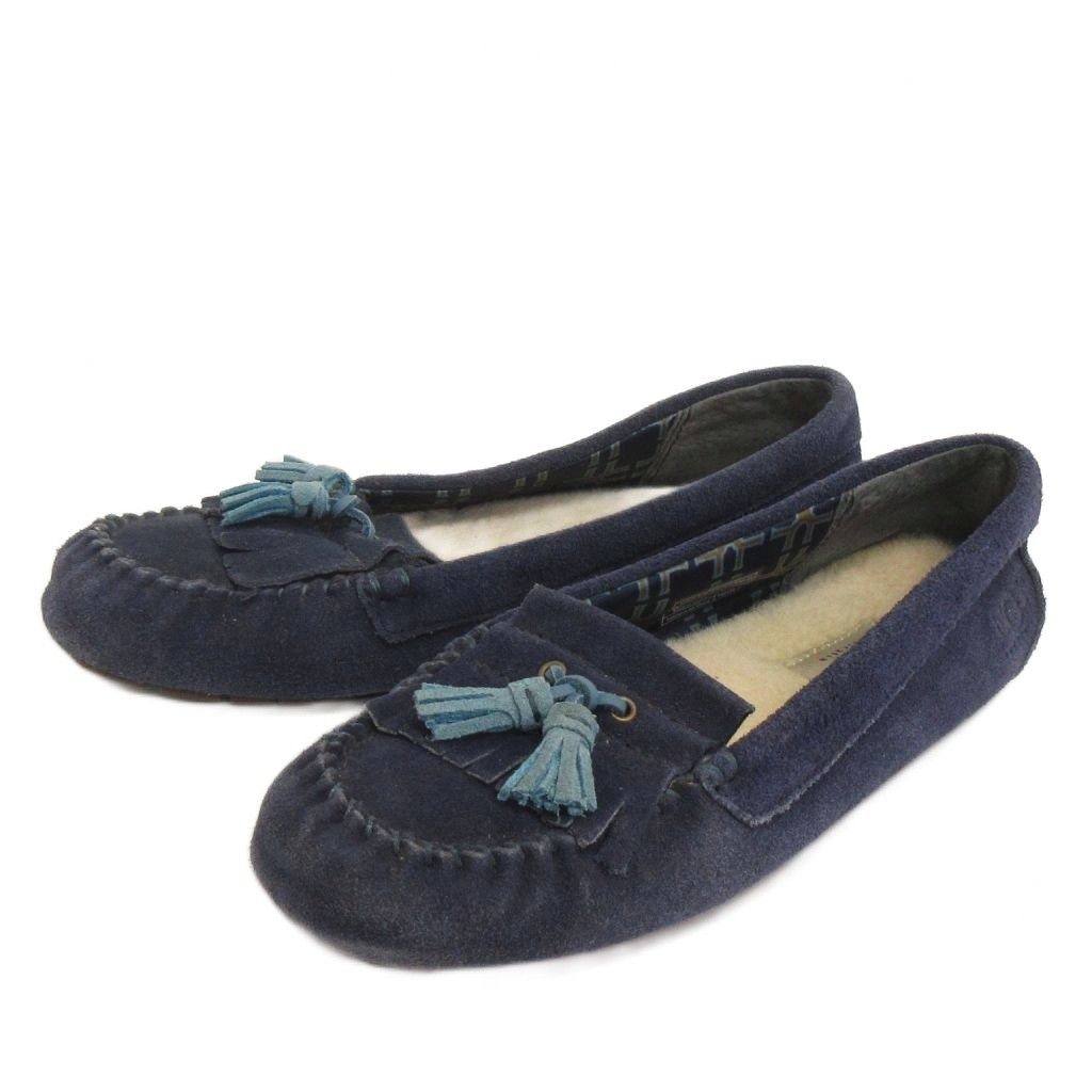 UGG ネイビー タッセル付きモカシン アグ オーストラリア UGG australia モカシン タッセル 紺 ネイビー