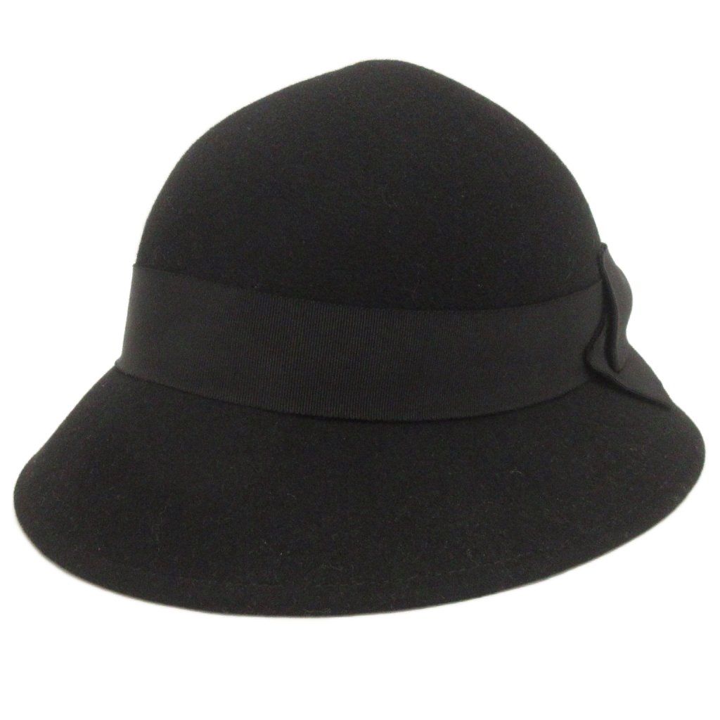 マキシン MAXIM ハット リボン 黒 ブラック 帽子 - メルカリ