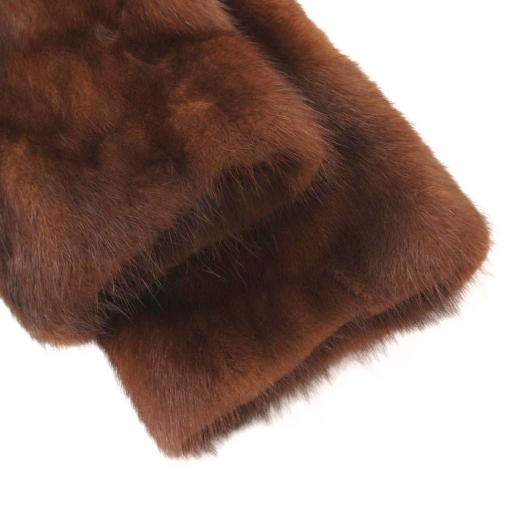 TAMARUYA FUR ファーコート ミンクファー 毛皮 13 茶 ブラウン 大きい