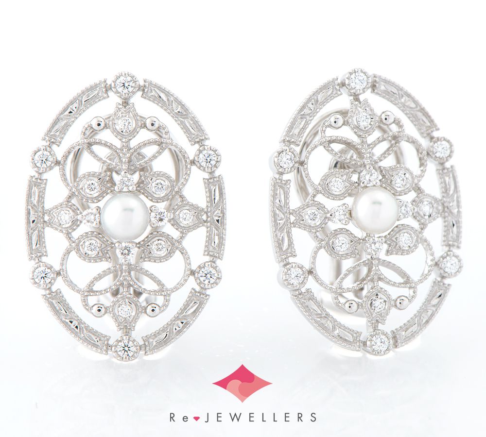 ミキモト 3.8 mm パール 真珠 イヤリング