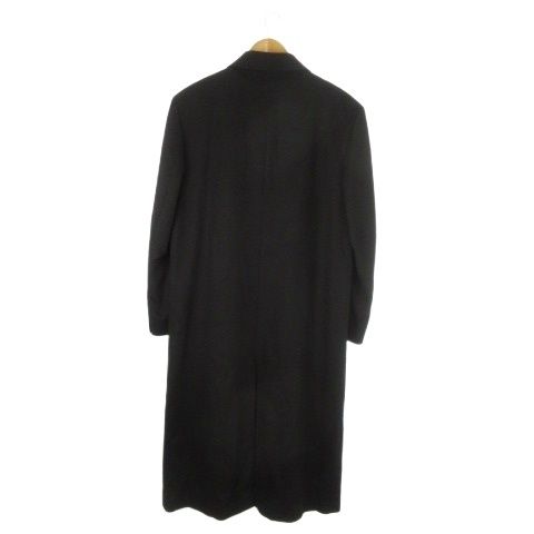【中古】ウィンドアーマー WIND ARMOR ステンカラーコート M カシミヤ ロング丈 黒 ブラック /AE メンズ ウィンドアーマー WIND ARMOR チェスターコート ロング カシミヤ L 黒