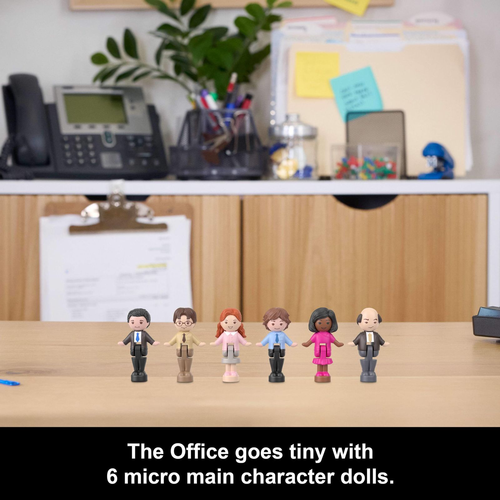 Polly Pocket x The Office Compact Playset キャラクター人形6個と
