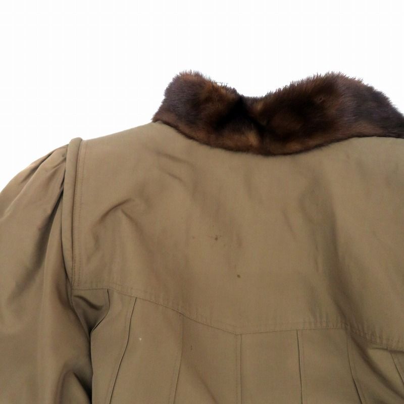 TOYOBO Chinonsilk コート ロング丈 ライナー付き ラムファー ミンク