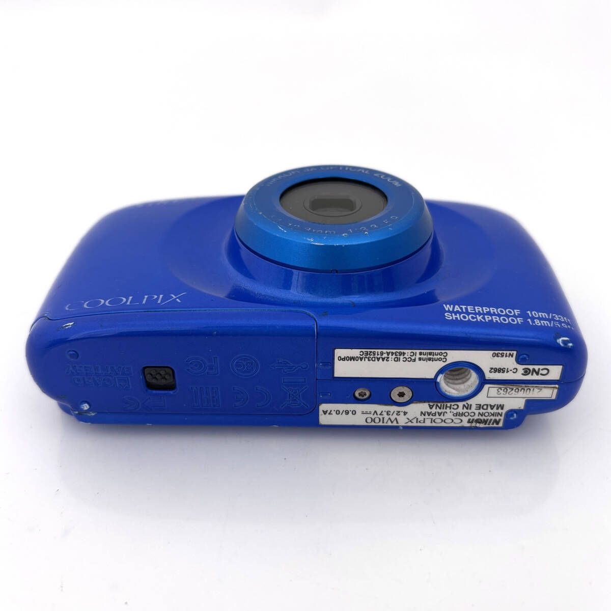 ニコン】Nikon COOLPIX W100 ブルー コンパクトデジタル + バッテリー