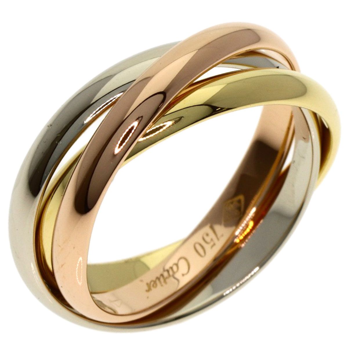 Cartierカルティエ　トリニティリング　XS 48 CARTIER カルティエ トリニティ XS #48 リング・指輪 K18YG K18WG