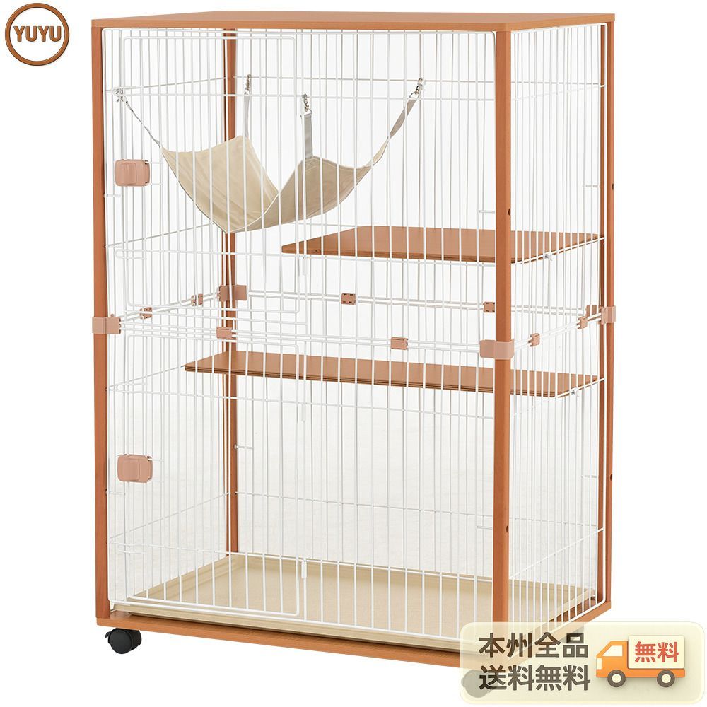猫 キャットケージ 木製 キャットハウス ネコ ハウス 留守番 保護 脱走