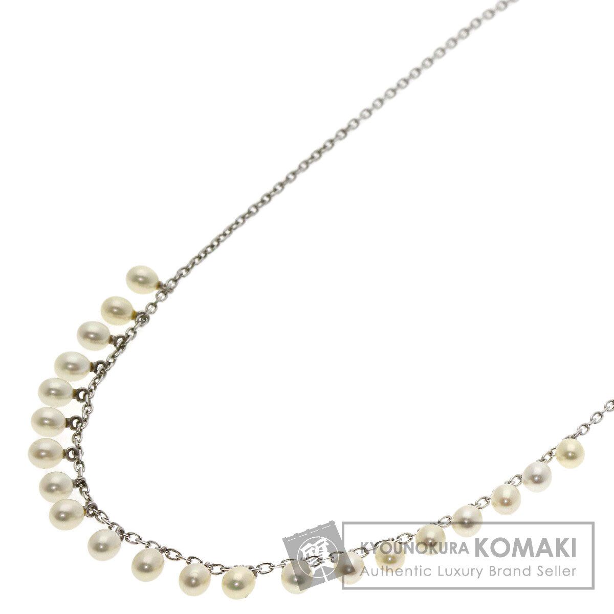 MIKIMOTO ミキモト 淡水パール 真珠 ネックレス SV レディース