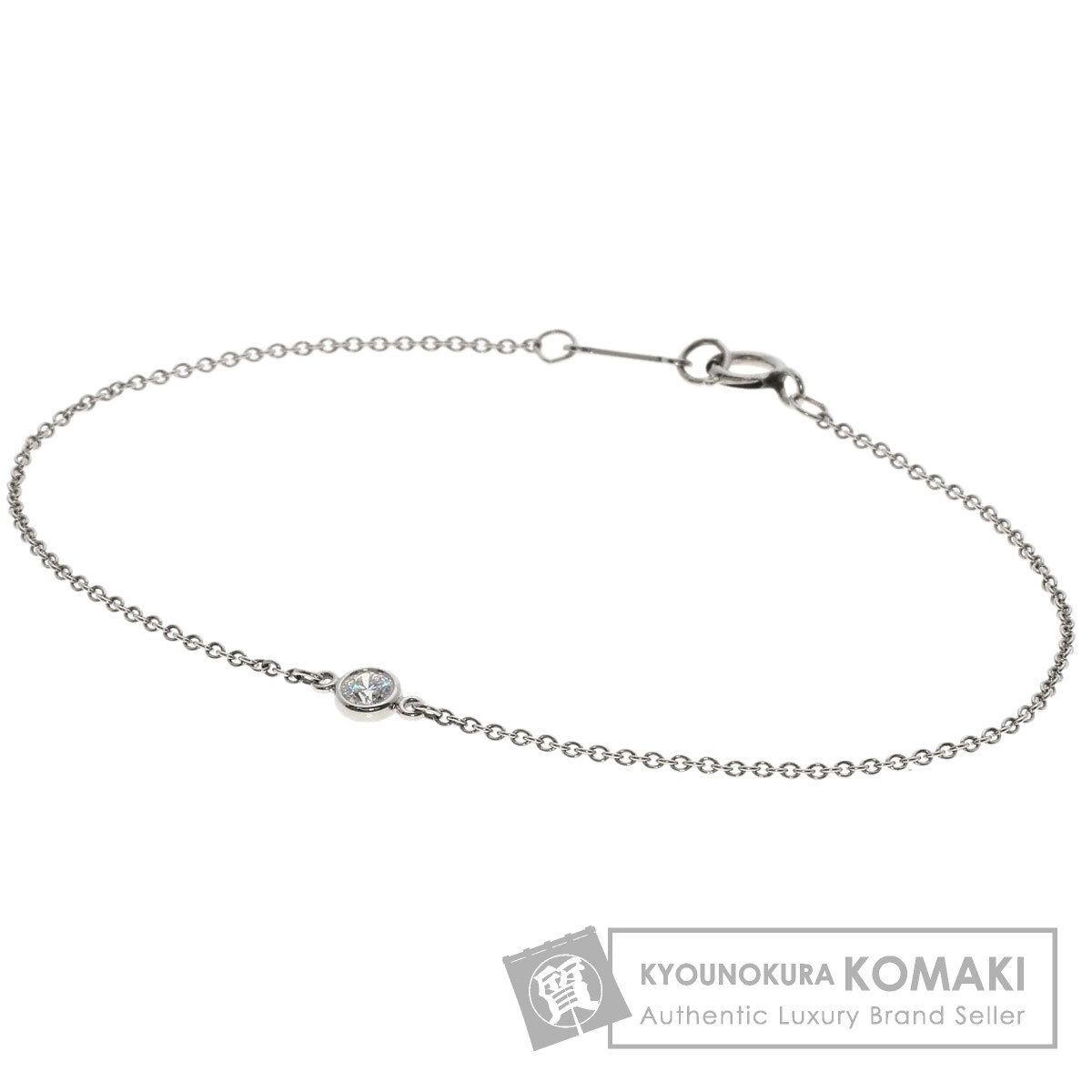 TIFFANY-Co. ティファニー バイザヤード ダイヤモンド ブレスレット PT 950 レディース