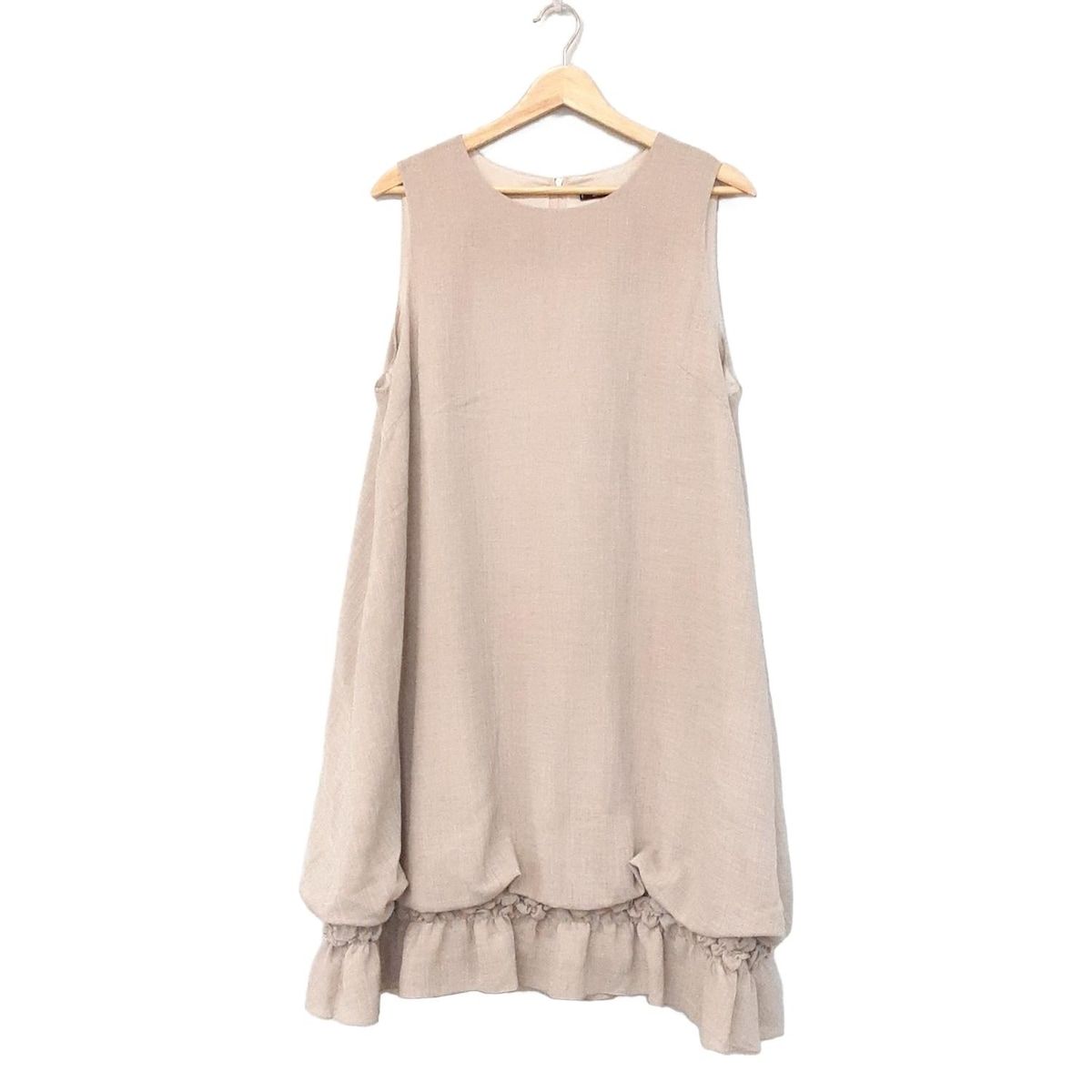 DAISY LIN デイジーリン ワンピース レディース - ベージュ クルーネック|ノースリーブ|ロング|ギャザー