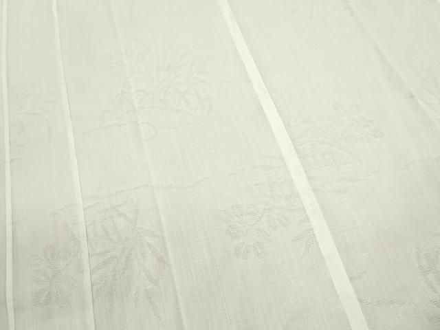  平和屋着物＊夏物 長襦袢 草木紋紗 綿麻 ze 長襦袢 長襦袢 半襦袢