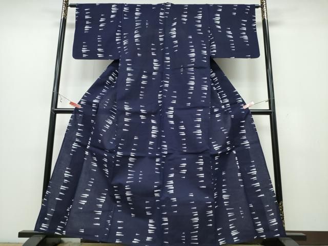 平和屋着物∴夏物 浴衣 メダカ 魚 綿 ng