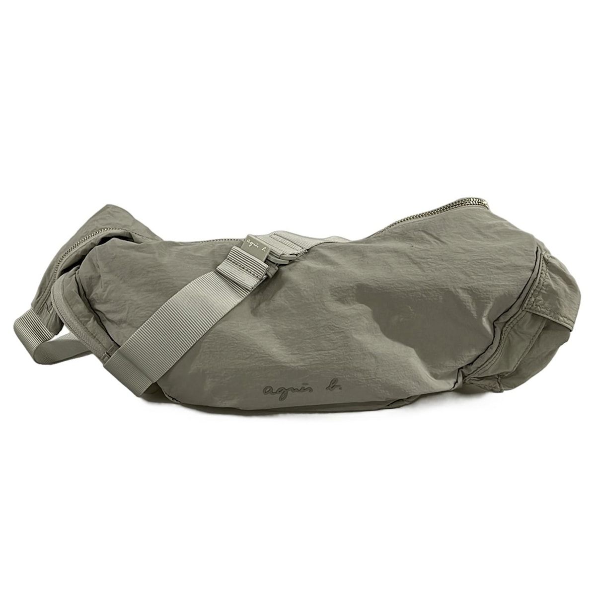 agnes b アニエスベー ショルダーバッグ - グレーベージュ