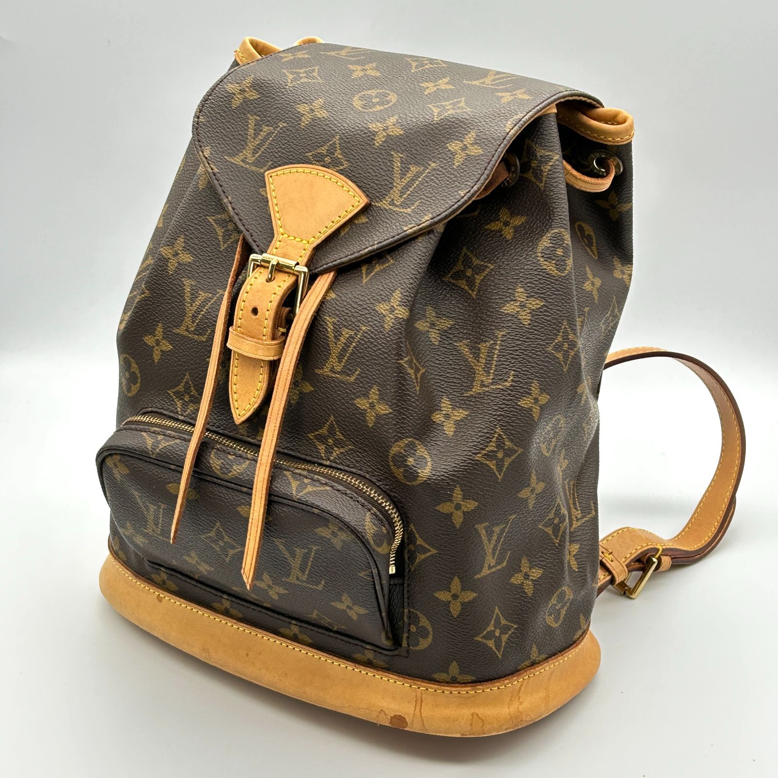 Louis Vuitton ルイヴィトン モンスリ MM モノグラム リュックサック バックパック ショルダー M 51136 LV 135