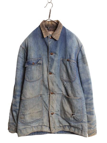 な ! 60 s モンゴメリーワード デニム カバーオール メンズ L | ヴィンテージ ブランケット ライナー付き ジージャン ワーク ジャケット