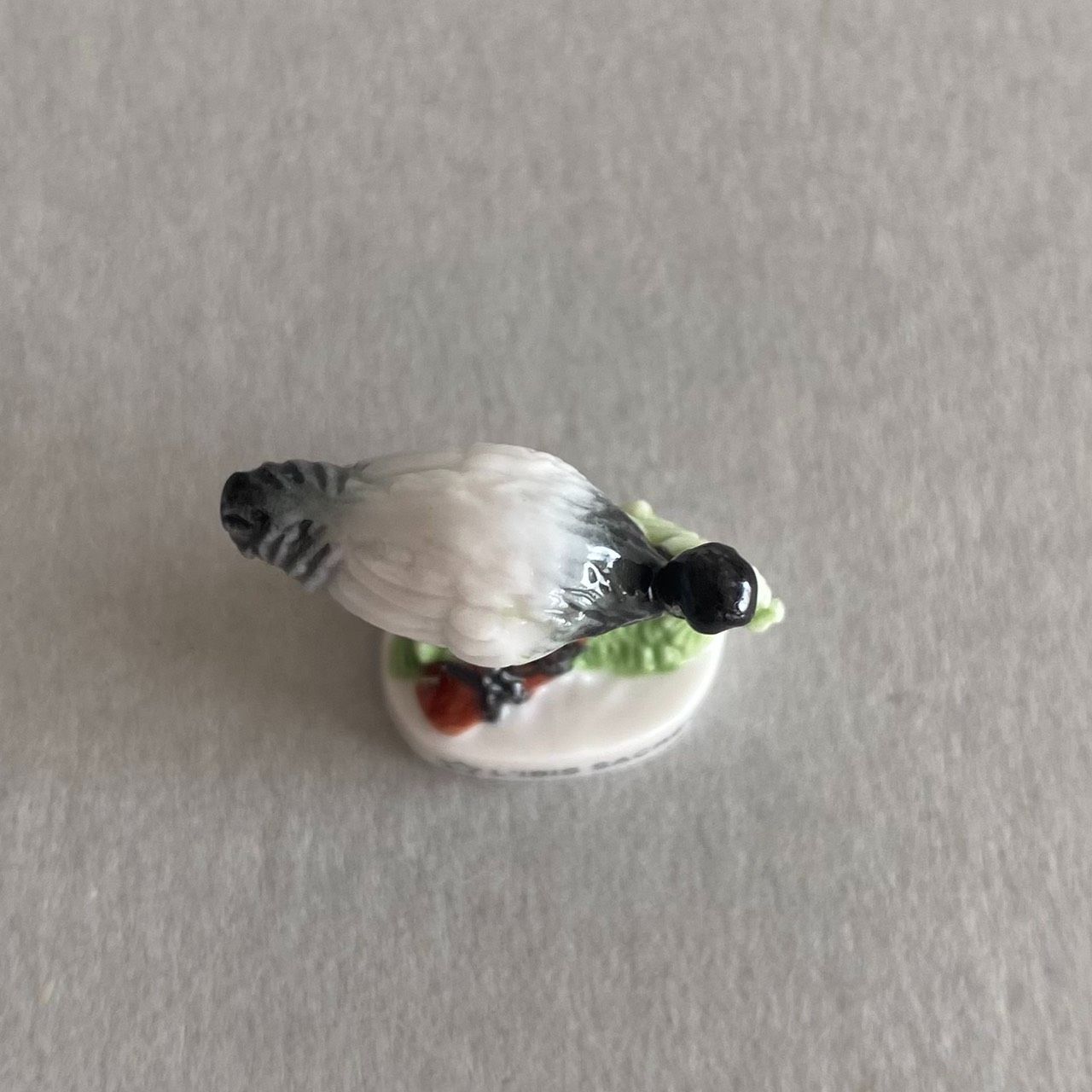 トキのフェーブ／鳥／フランス雑貨／陶器ミニチュア／ブロカント