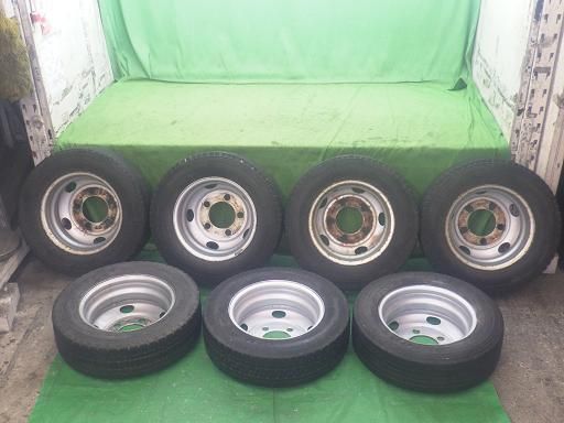 トラックタイヤ Topy 16インチスチールホイールタイヤ 7本