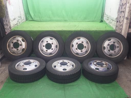 トラックタイヤ Topy 16インチスチールホイールタイヤ 7本