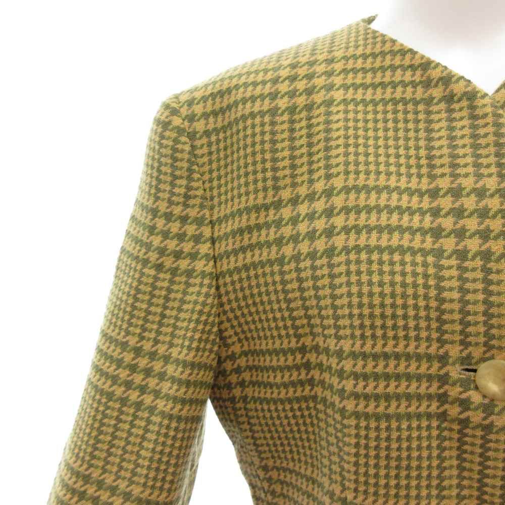 マルニ　ジャケット　千鳥　チェック　総柄　比翼　ベージュ黄色　イタリア製　38 楽天市場】レディース 千鳥格子 ツイード生地 ジャケット 千鳥柄
