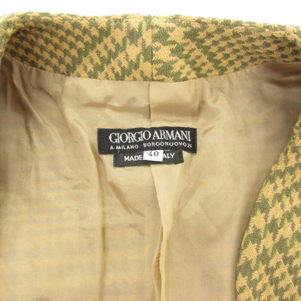 ジョルジオアルマーニ GIORGIO ARMANI ヴィンテージ ノーカラー