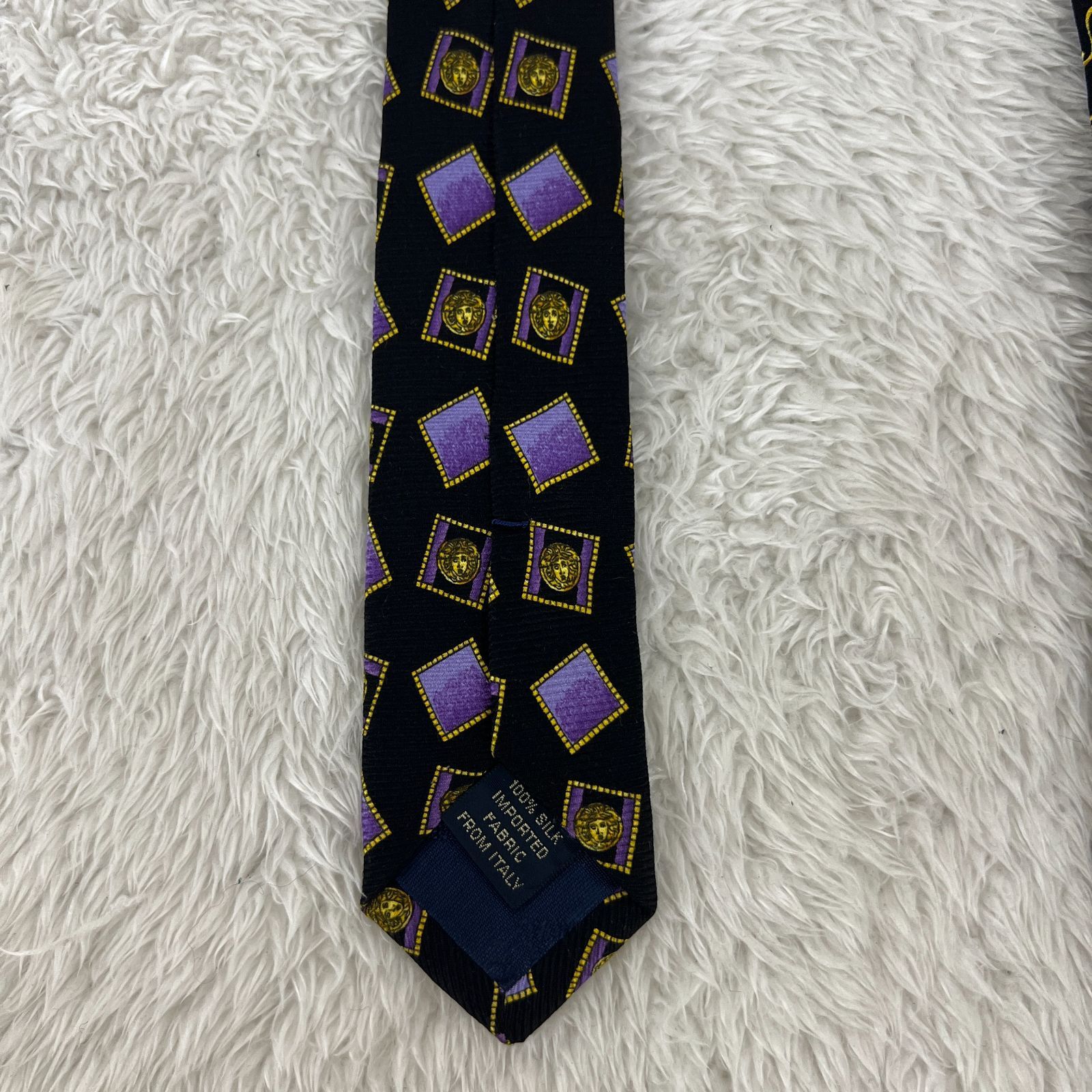 美品》VERSACE (ヴェルサーチェ) シルクネクタイ イタリア製 総柄