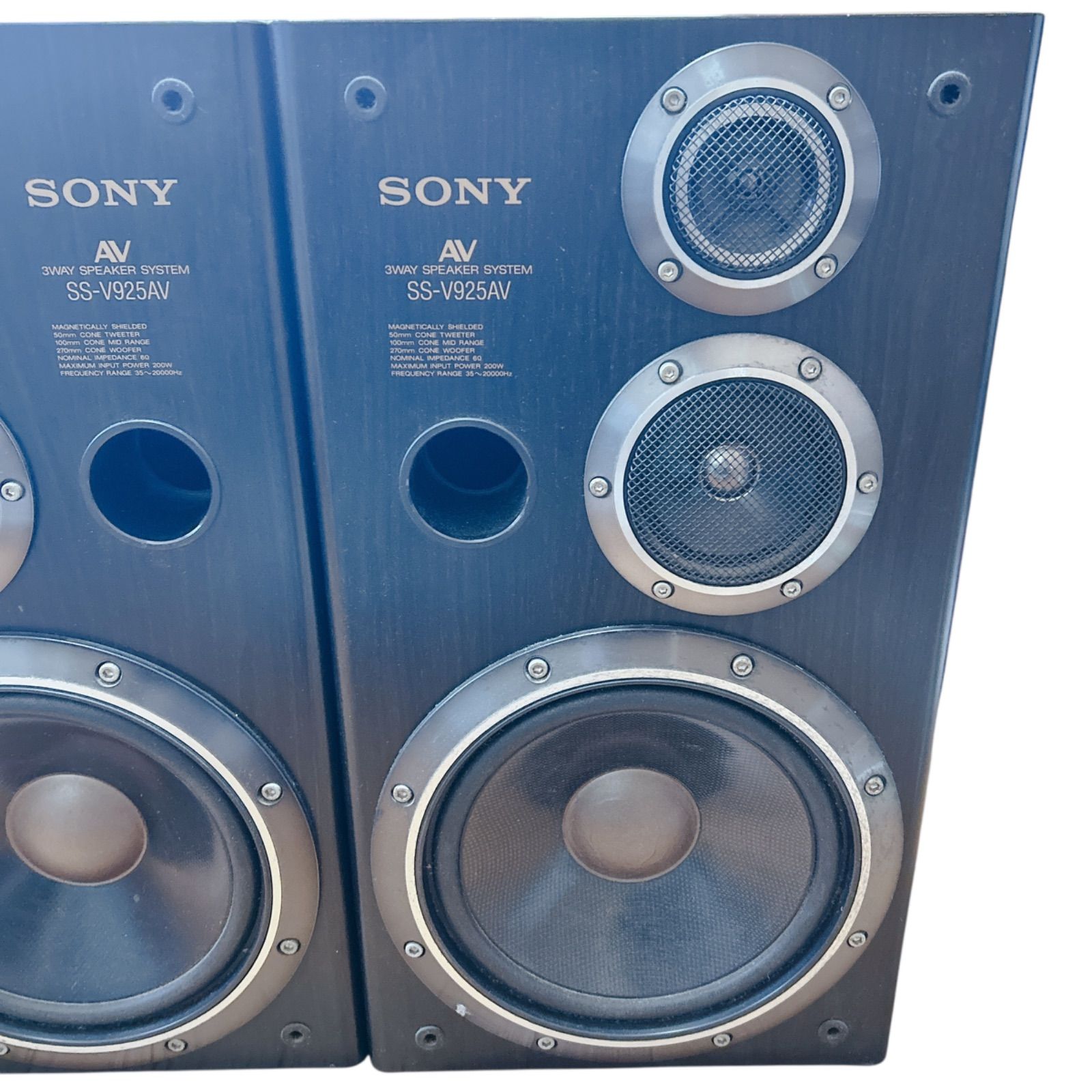 希少・動作OK】SONY スピーカー システム SS-V925AVペアスピーカー 連