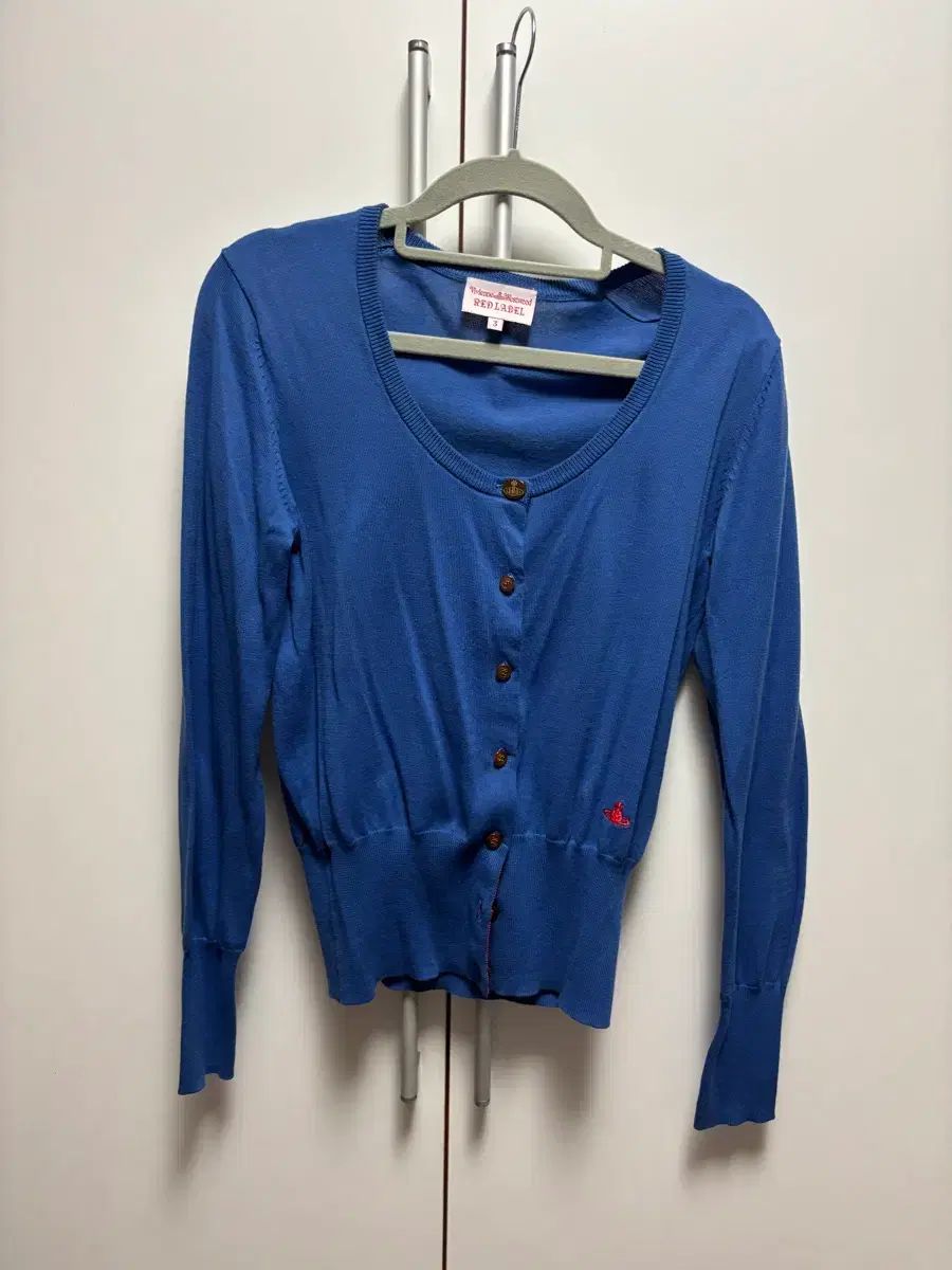 Vivienne Westwood ヴィヴィアン ウエストウッド レッドレーベル 青 カラー カーディガン 3 サイズ