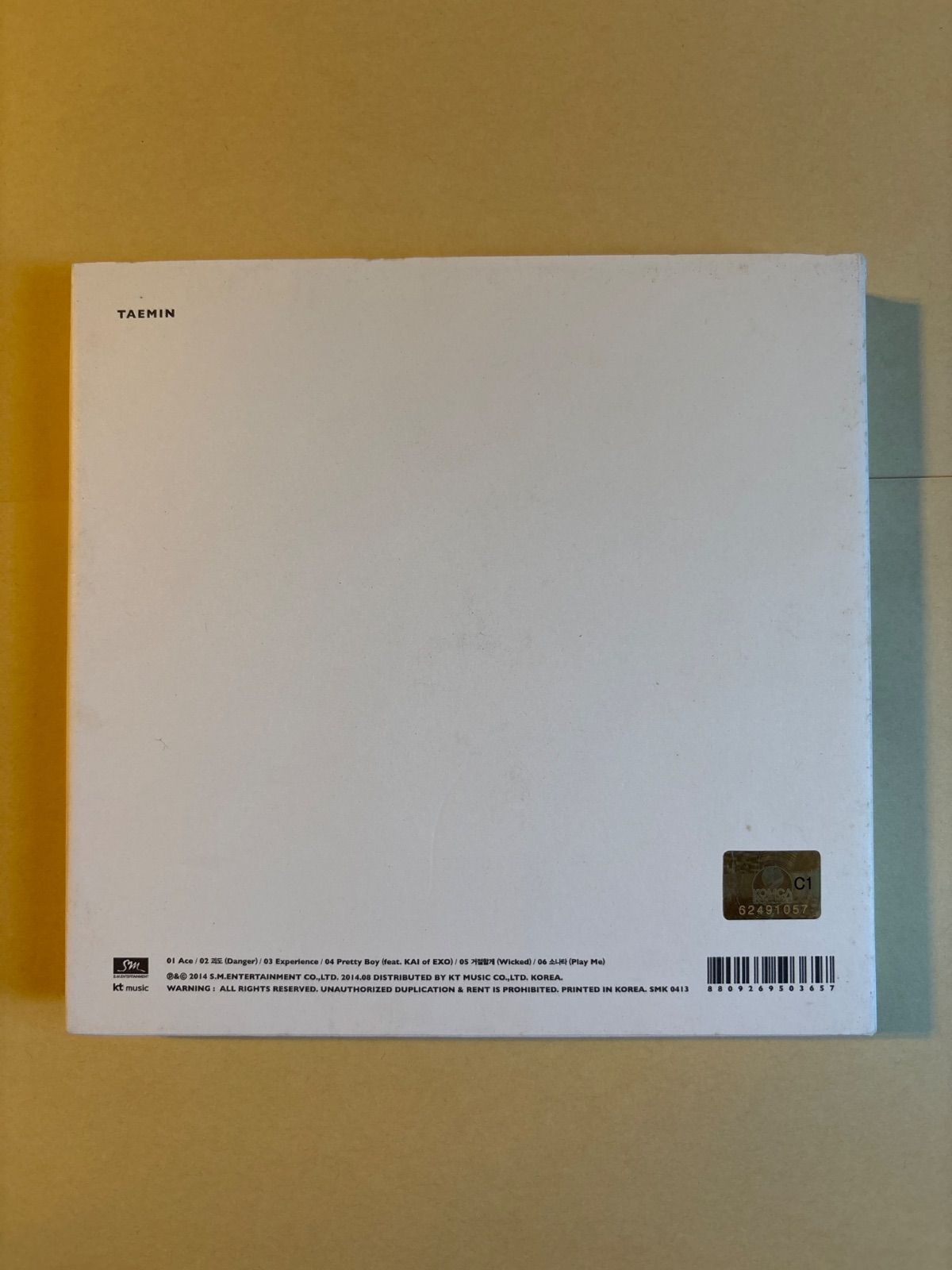 SHINee : テミン 1stミニアルバム - Ace （ランダムバージョン）（韓国