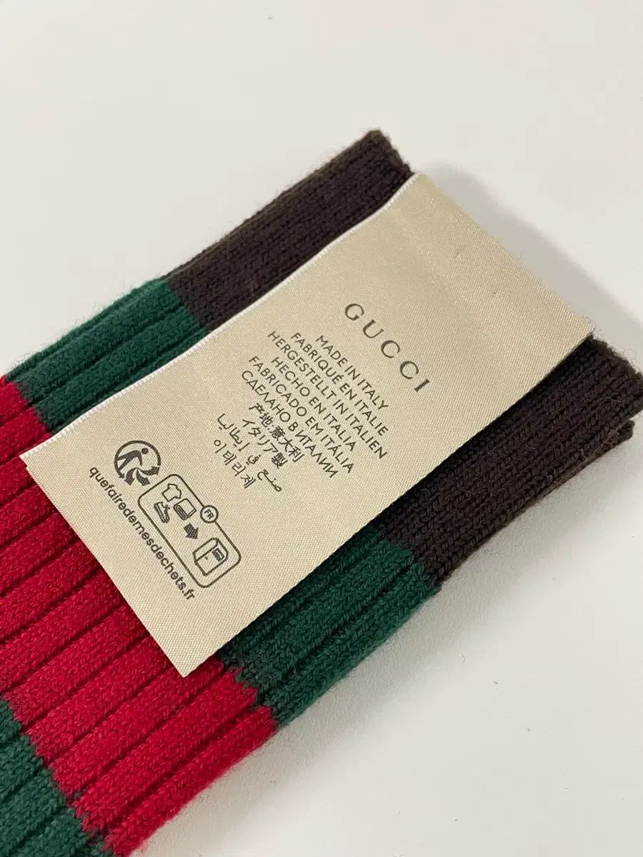 グッチ 靴下 GG ロゴ ストライプ ウール ロング ソックス ニーハイソックス