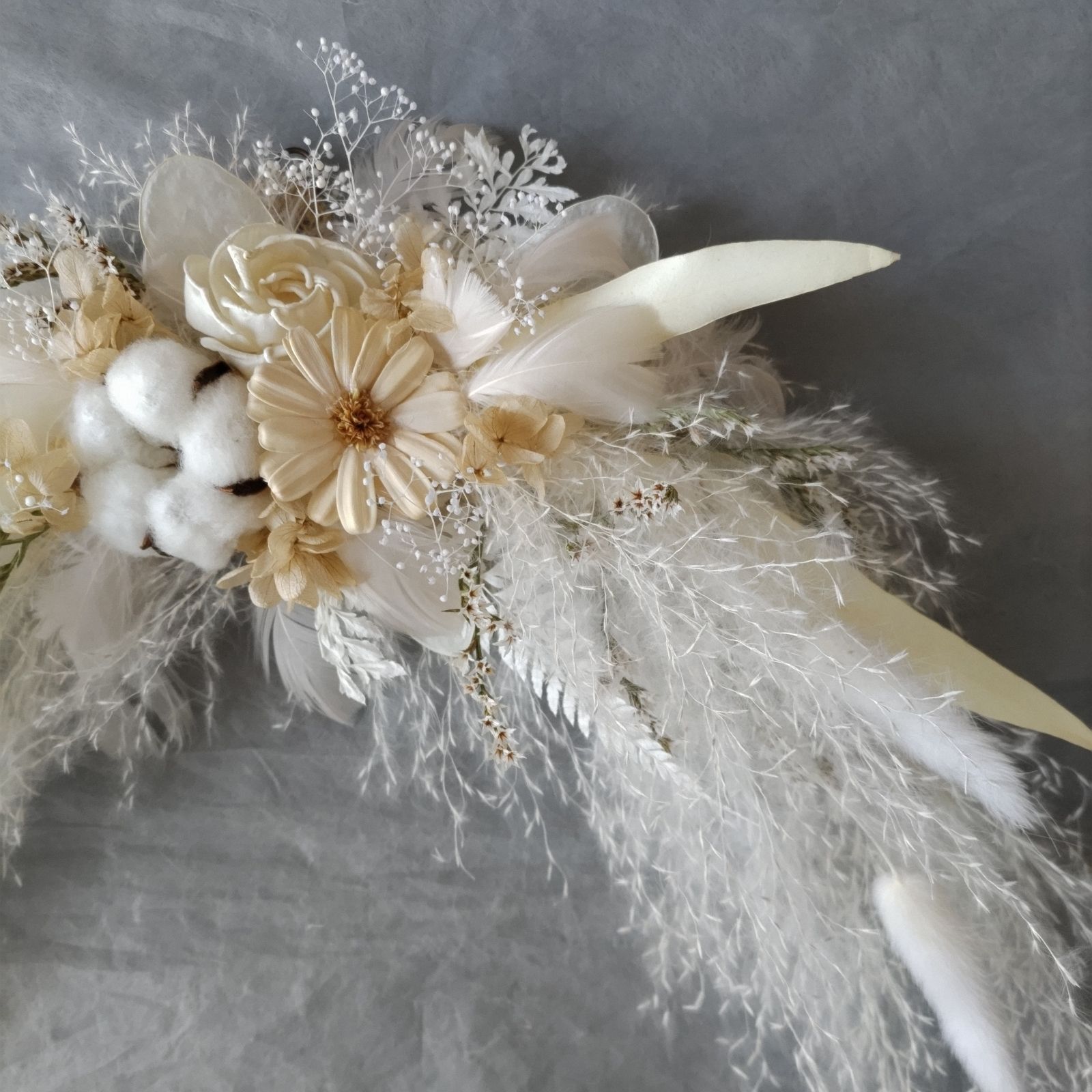 横長スワッグ アーチStyle ホワイト系 ニューボーン バースデー