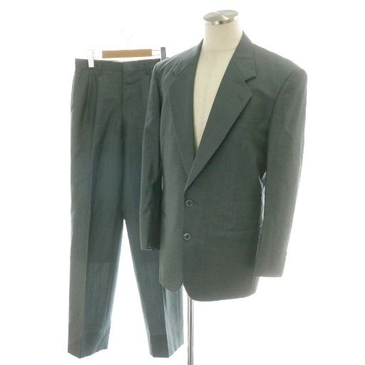dunhill 背抜き シングルスーツ セットアップ カーキ系 ダンヒル dunhill セットアップ 上下2点セット テーラードジャケット