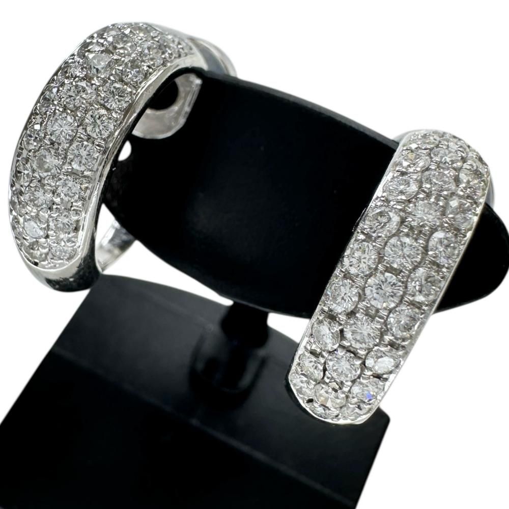 ダイヤモンド イヤリング Pt 900プラチナ|K 14 WGホワイトゴールド 14金 7.4 g レディース NN