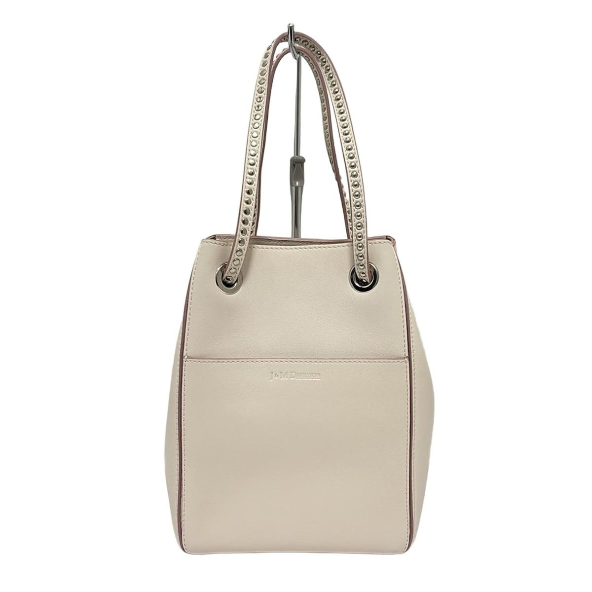 J-MDavidson ジェイ-エムデヴィッドソン ハンドバッグ ツーバイフォー バケットバッグ ライトピンク スタッズ レザー