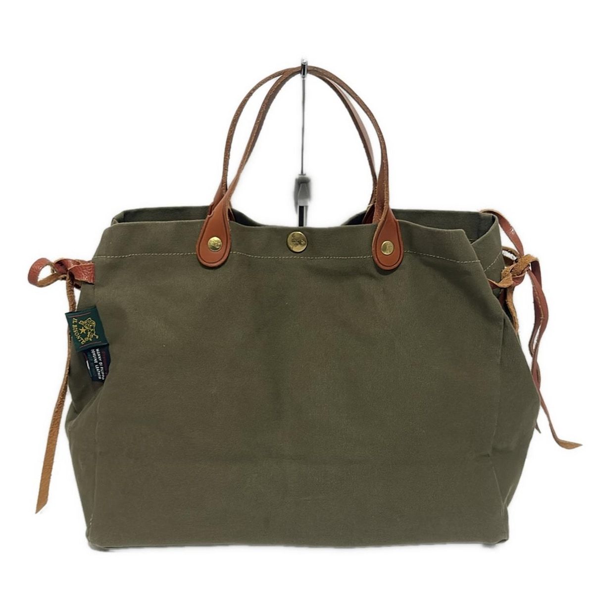 IL BISONTE イルビゾンテ トートバッグ - ダークグリーン×ブラウン レザー