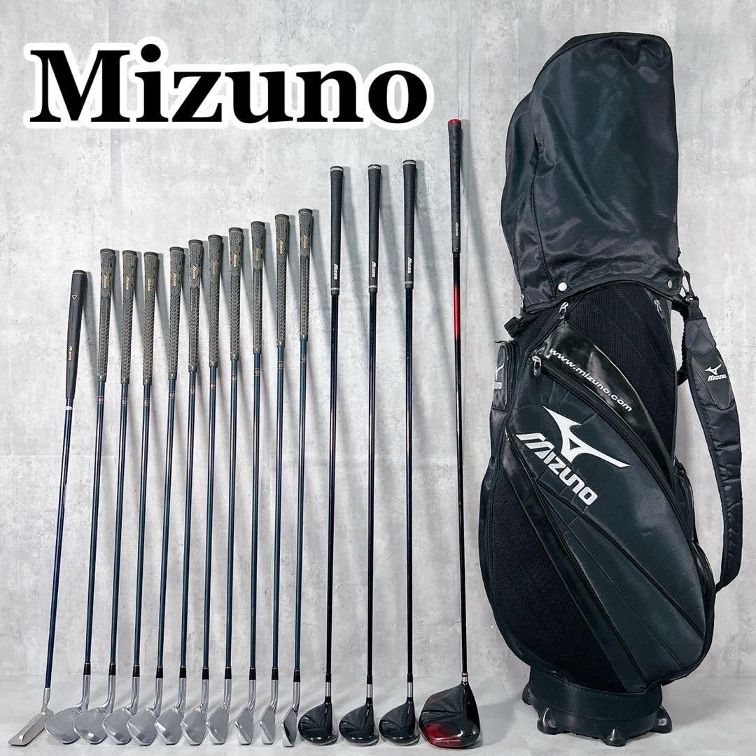 V791 ミズノ メンズ ゴルフ クラブ フルセット 16点 黒 初心者 練習