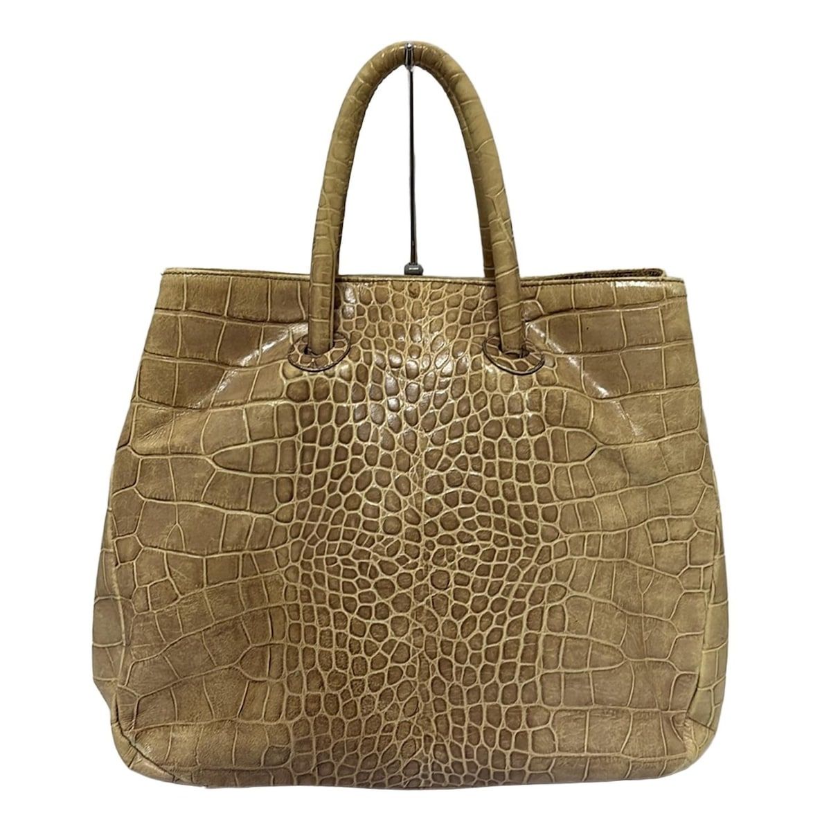 FURLA フルラ ハンドバッグ - ベージュ 型押し加工 レザー