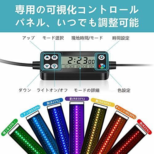 hygger 水槽ライト LEDアクアリウムライト 75-90CM対応 新開発の