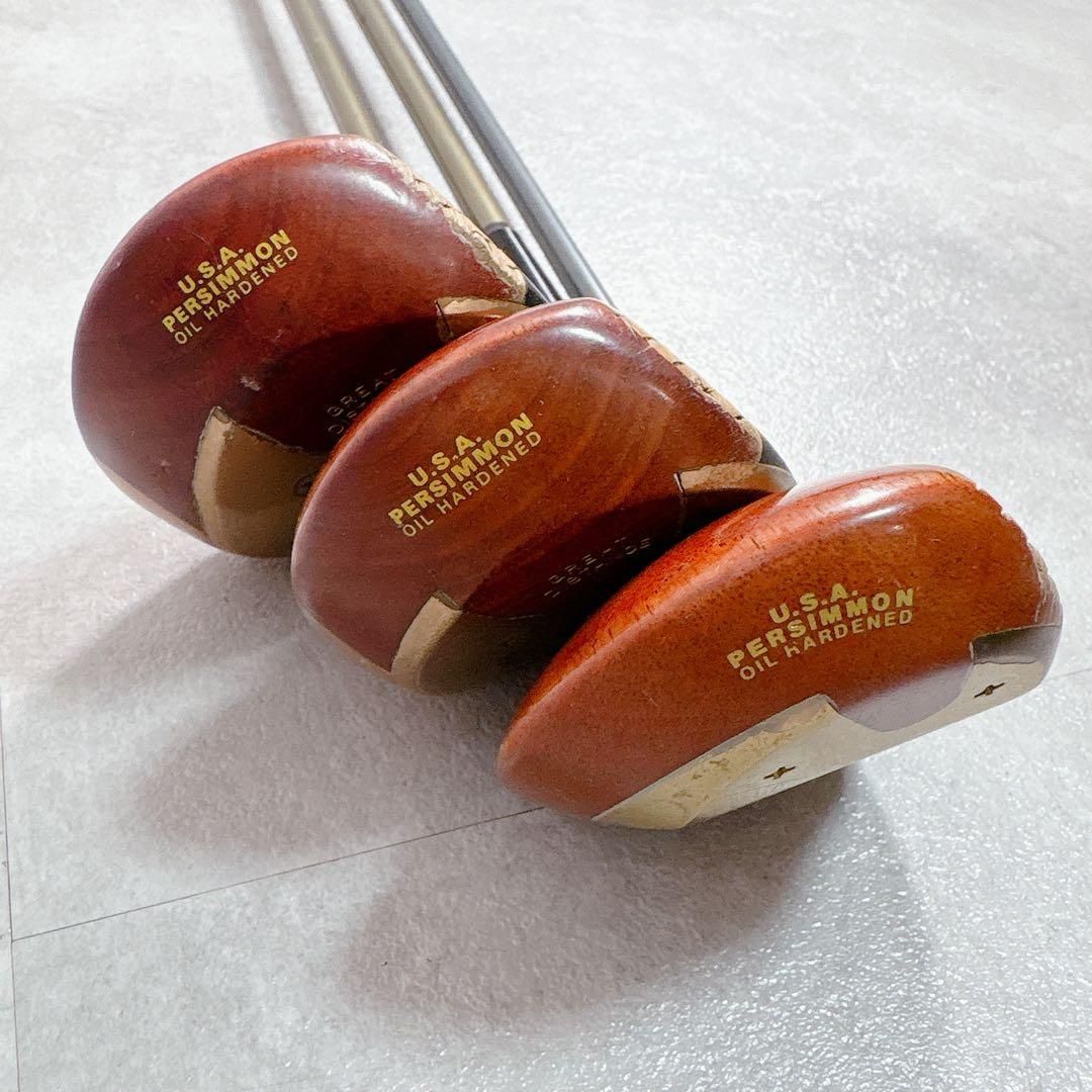 V733 HONMA 本間ゴルフ パーシモン ウッド 3・4・5W 3本 R - メルカリ