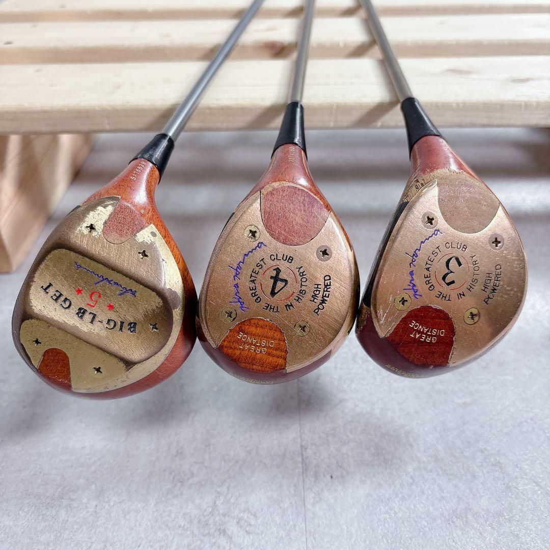 V733 HONMA 本間ゴルフ パーシモン ウッド 3・4・5W 3本 R - メルカリ