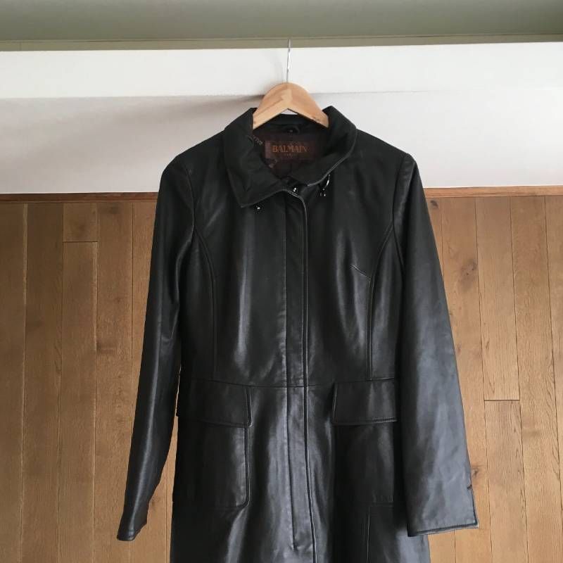 【極美品】バルマン　ロングコート　本革　極上ラムスキン　希少13サイズ　LL相当 楽天市場】有名ブランド 本革 レザーコート メンズ ラムレザー 本革