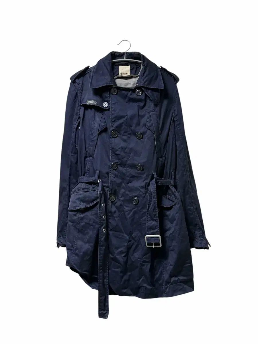 DIESEL ディーゼル ネイビー トレンチコート M